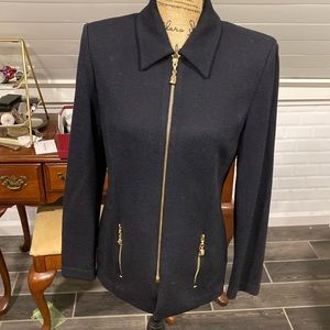 St John black blazer